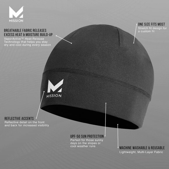 Mission All Season Beanie And Performance Scarf Bundle Men's/Unisex - Picture 9 of 16